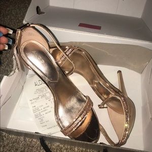 Rose Gold Aldo Heels
